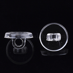 Transparent AS Plastic Charm Base Settings&nbsp;X-FIND-T064-011