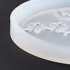 DIY Halloween Tombstone Pattern Cup Mat Silicone Molds&nbsp;DIY-E055-16