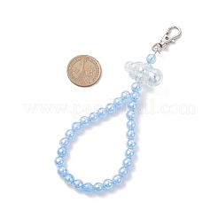 5Pcs 5 Colors Acrylic Cloud & Round Beads Pendant Decoration&nbsp;HJEW-JM03879