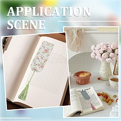 DIY Bookmark Making Kits. with Transparent Acrylic & Polyester Tassel Decoration&nbsp;DIY-SP0001-92B