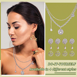 24Pcs 4 Style Tibetan Style Alloy Pendants&nbsp;TIBEP-BC0001-01