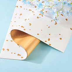20 Sheets Plastic Gold Foil Flower Bouquets Wrapping Packaging&nbsp;DIY-TAC0025-13A