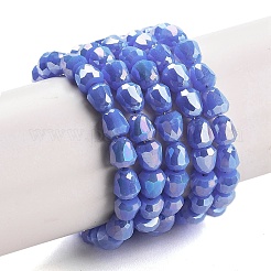 Electroplate Glass Beads Strands&nbsp;EGLA-D030-P4mm-B05