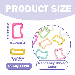 10Pcs Spray Painted Spring Gate Rings&nbsp;FIND-TA0008-86