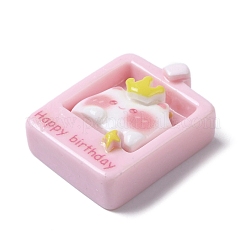 Cat Birthday Party Theme Opaque Resin Decoden Cabochons&nbsp;RESI-B019-03A