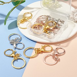 12Pcs 3 Colors Iron Split Key Rings&nbsp;IFIN-FS00001-01