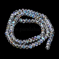 Transparent Electroplate Glass Beads Strands&nbsp;GLAA-Q099-H01-09