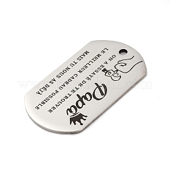 Anti-Tarnish 201 Stainless Steel Pendants&nbsp;STAS-R002-02P-08