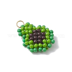 Glass Seed Beaded Pendants&nbsp;PALLOY-MZ00914