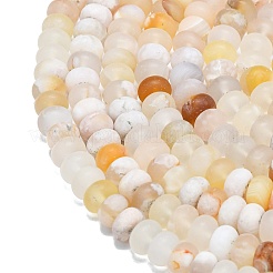Natural Cherry Blossom Agate Beads Strands&nbsp;G-P575-A07-8x5mm
