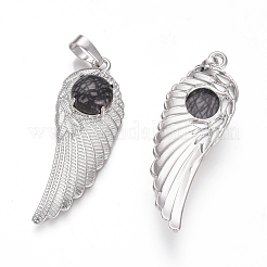 Natural Netstone Pendants&nbsp;G-L512-P15