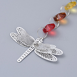 Chandelier Suncatchers Prisms Octogon Glass Chakra Hanging Pendant&nbsp;AJEW-G025-C01