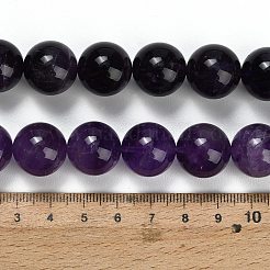 Natural Amethyst Beads Strands&nbsp;G-S033-A01-16mm