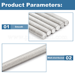 304 Stainless Steel M5 Full Screw Threaded Rod&nbsp;FIND-WH0290-51P