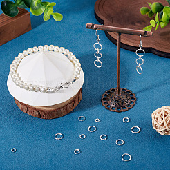 20Pcs 5 Styles 925 Sterling Silver Split Rings&nbsp;STER-TA0001-49