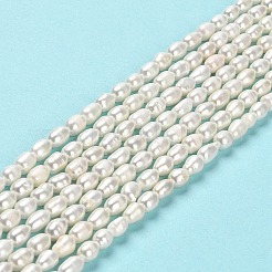 Natural Cultured Freshwater Pearl Beads Strands&nbsp;PEAR-E016-150