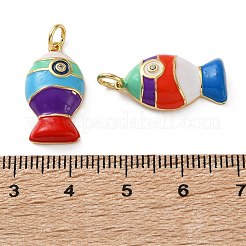 Brass Micro Pave Clear Cubic Zirconia Pendants&nbsp;KK-D221-20G-01
