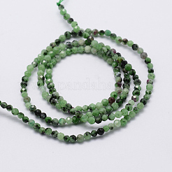 Natural Ruby in Zoisite Beads Strands&nbsp;G-J369-11-2mm
