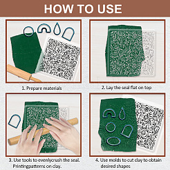 Silicone Clay Texture Mat&nbsp;AJEW-WH0447-007