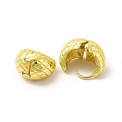 Rack Plating Brass Chubby Hoop Earrings for Women&nbsp;EJEW-H091-40G