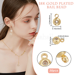 30Pcs Brass Tube Bails&nbsp;KK-BBC0001-56