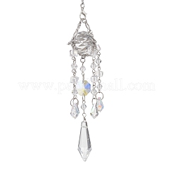 Glass Cone Hanging Suncatchers&nbsp;HJEW-JM04609