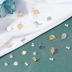 304 Stainless Steel Stud Earring Findings&nbsp;STAS-UN0021-21