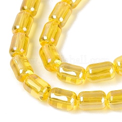Electroplate Transparent Glass Beads Strands&nbsp;LS-EGLA-Q132-03A-A03