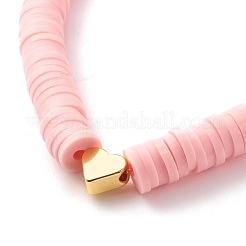 Handmade Polymer Clay Heishi Beads Stretch Kids Bracelets Set&nbsp;BJEW-JB07429-02