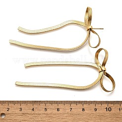Bowknot 304 Stainless Steel Stud Earrings for Women&nbsp;EJEW-D104-04G