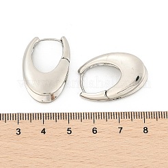 Brass Hoop Earrings for Women&nbsp;LS-EJEW-U041-04P