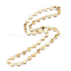 304 Stainless Steel Link Chain Necklaces&nbsp;NJEW-L457-010G