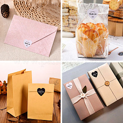 2Rolls 2 Colors Heart with Thank You Roll Stickers&nbsp;DIY-TA0013-57