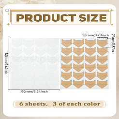 6 Sheets 2 Colors DIY Scrapbooking Albums Photo Corner Sticker&nbsp;DIY-LP0003-84