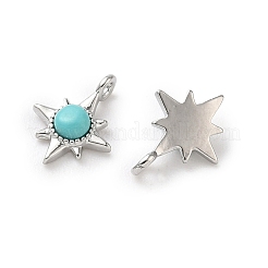 Synthetic Turquoise Star Charms&nbsp;KK-L250-04P