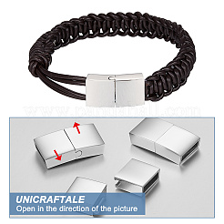 10 Sets 304 Stainless Steel Magnetic Clasps&nbsp;STAS-UN0046-75