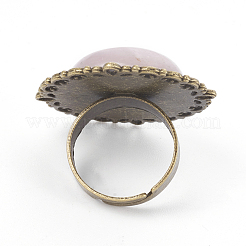 Natural Mixed Gemstone Adjustable Rings&nbsp;RJEW-JR00233-M