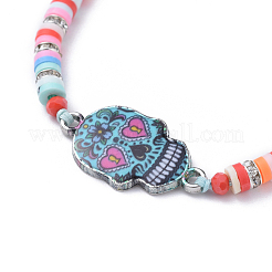 Adjustable Nylon Thread Braided Bead Bracelets&nbsp;BJEW-JB05192-M