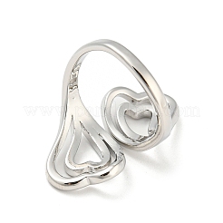 Brass Open Cuff Rings&nbsp;RJEW-I100-03P