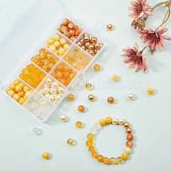 200Pcs 10 Style Glass Beads Strands&nbsp;GLAA-CJ0001-38