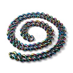 Handmade AB Color Plated Acrylic Twisted Chains&nbsp;AJEW-JB00978-03