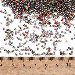 Matte Metallic Colours Glass Cylinder Seed Beads&nbsp;EGLA-K064-03
