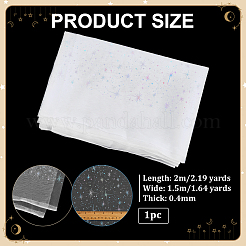 Star Pattern Nylon Fabric&nbsp;DIY-PH0038-37D