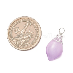 Imitation Jade Glass Pendants&nbsp;PALLOY-JF05025-01