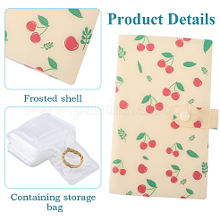 1Pc Fruit Cherry Cover PP Plastic Photocard Storage Albums&nbsp;AJEW-CN0006-49B