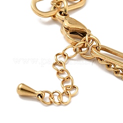 Round Ball Charm Multi-strand Bracelet&nbsp;BJEW-G639-23G