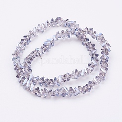 Electroplate Glass Beads Strands&nbsp;EGLA-J145-6mm-PL03