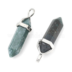 Natural Indian Agate Double Terminated Pointed Pendants&nbsp;G-F295-04L
