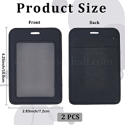 PVC Plastic ID Name Card Holder&nbsp;AJEW-WH20006-351A-01