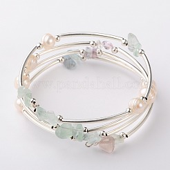 Gemstone Chip Warp Bracelets&nbsp;BJEW-JB01518